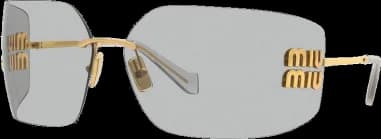 Lunettes de Soleil Miu Miu Runway MU 54YS en métal