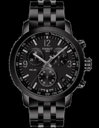 Montre Tissot T1144173305700 Chronographe en Acier PVD Noir