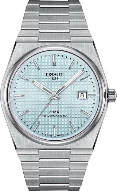Montre Tissot T1374071135100 PRX Powermatic 80 Acier Cadran Ice Blue