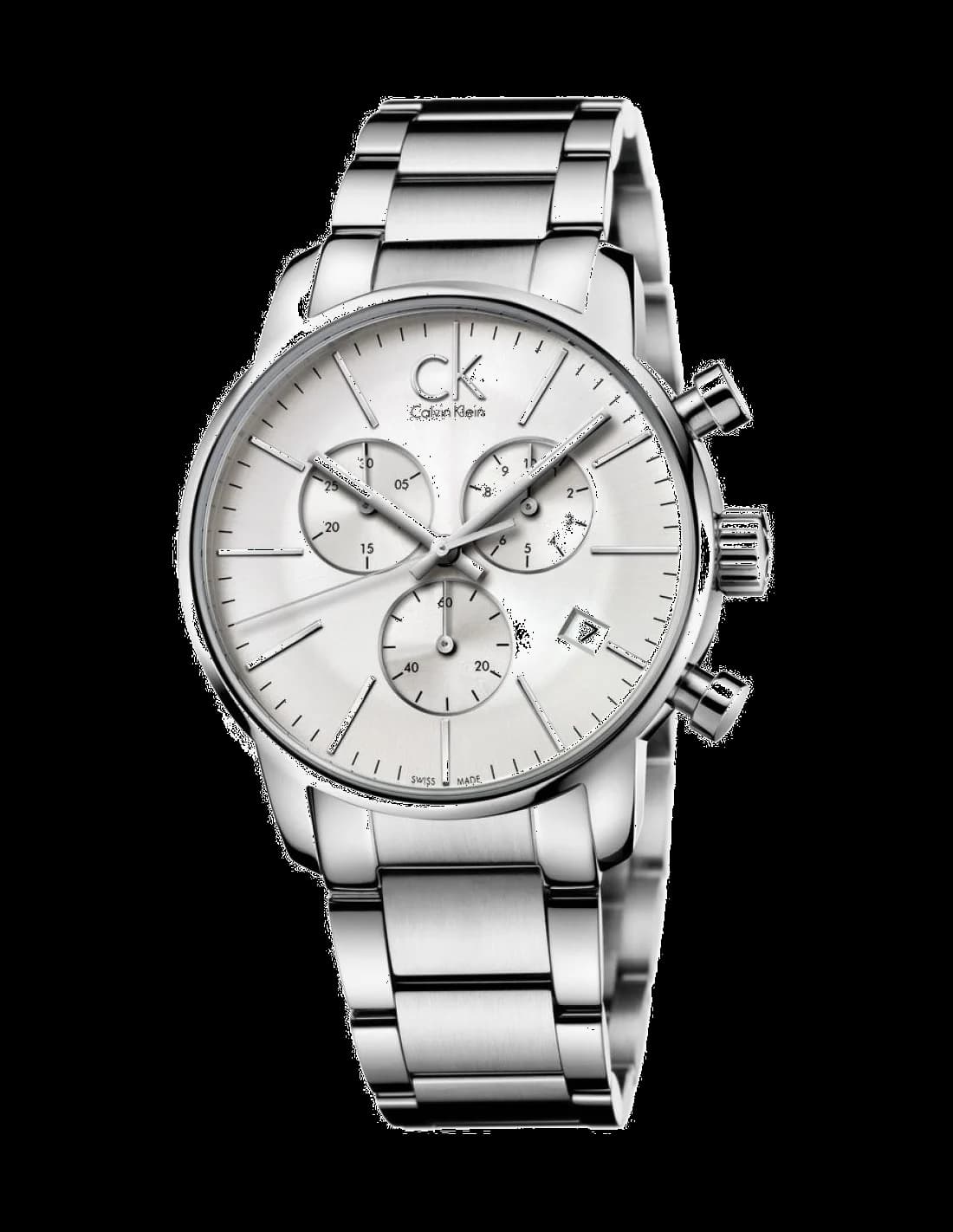 Calvin Klein K2G27146 montre homme, cadran argent et bracelet acier