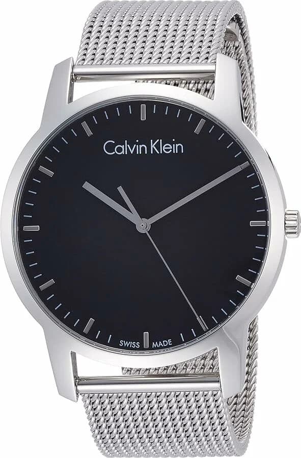 Calvin Klein K2G2G121 montre homme, cadran noir, bracelet acier maille milanaise