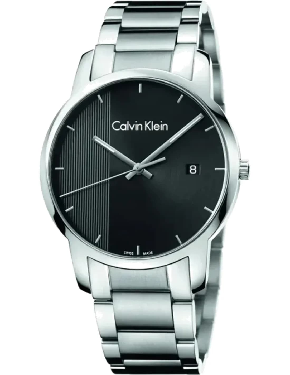 Calvin Klein K2G2G14Y montre homme, cadran noir profond sur acier brossé