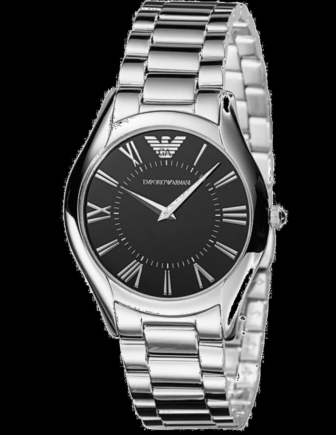 Montre Homme Emporio Armani Super Slim AR2023 Bracelet en acier argenté