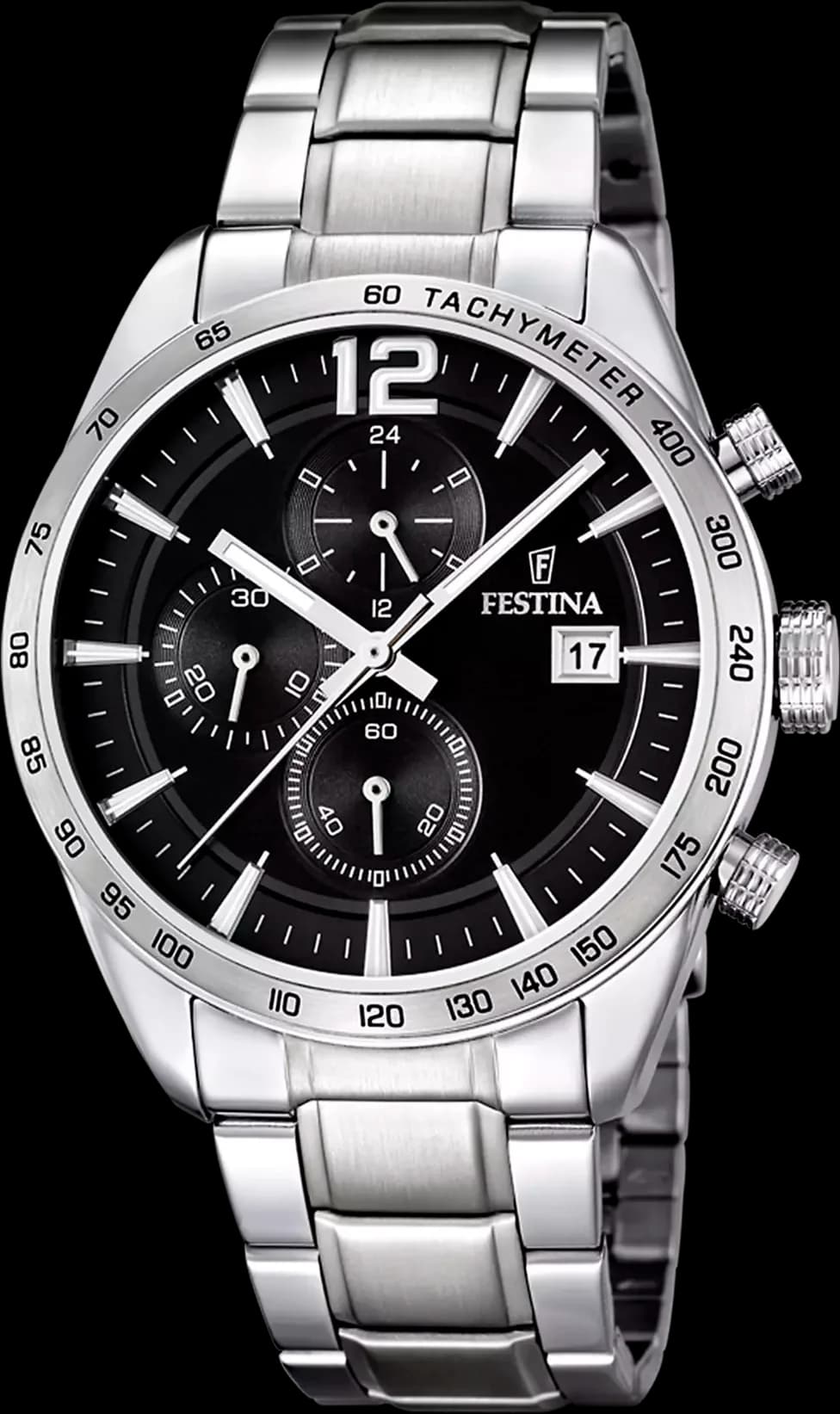 Festina F16759/4 montre homme, multifonctions au cadran noir