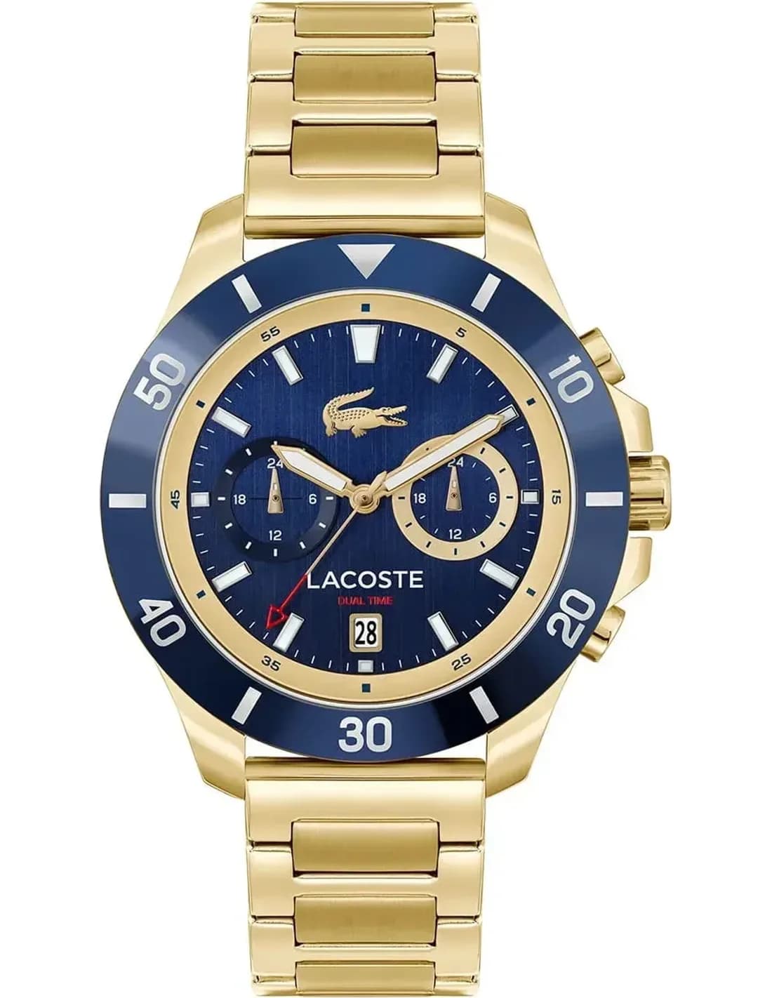 Lacoste 2011343 montre homme, avec cadran bleu et bracelet acier