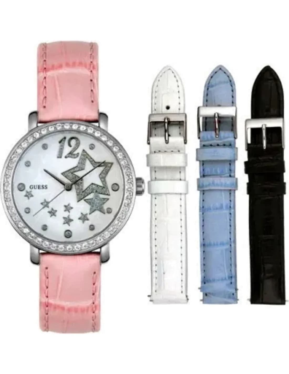 Coffret Cadeau Montre Guess U95043L1 Bracelet rose interchangeable