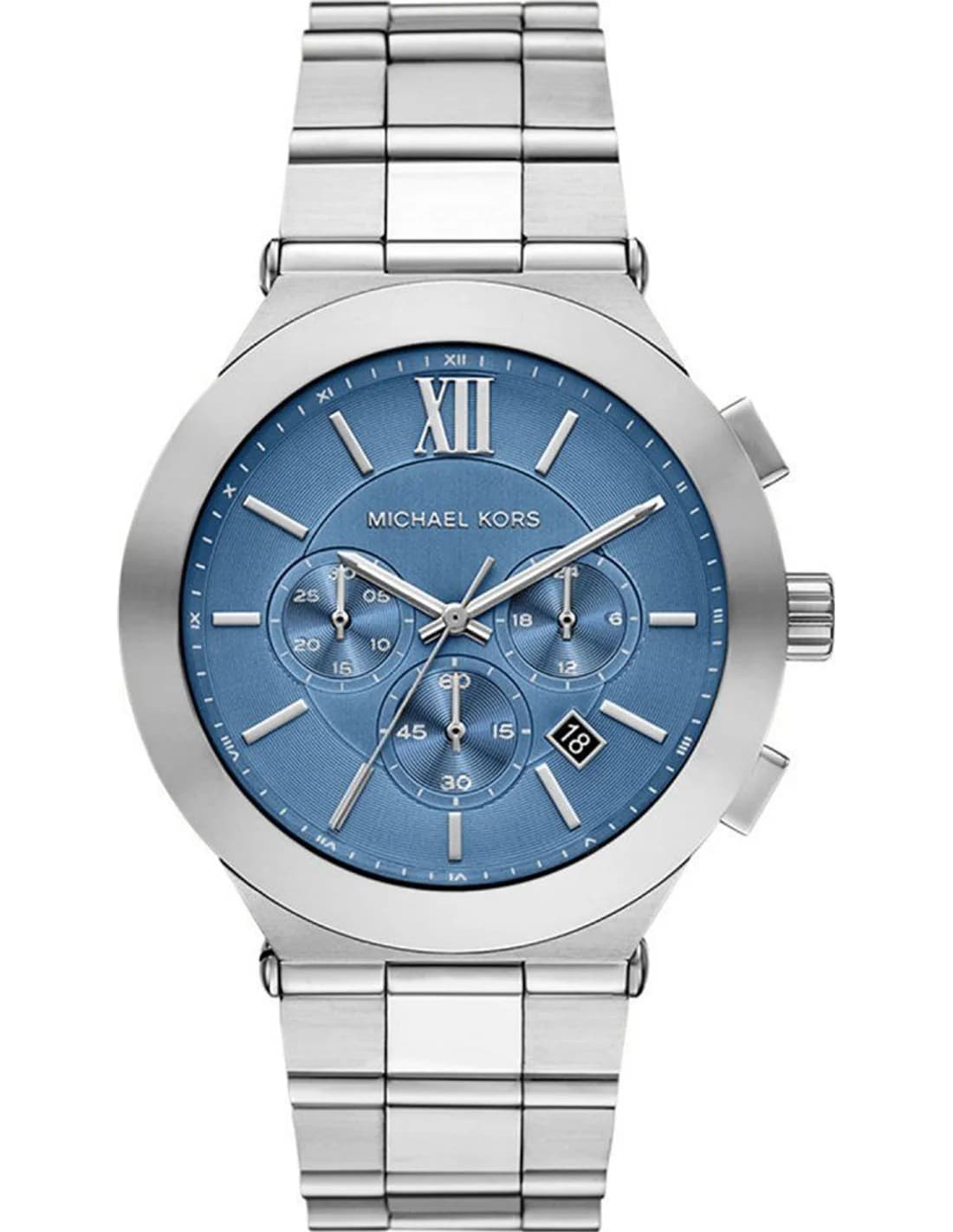 Michael Kors MK9222 montre homme, cadran bleu, bracelet acier