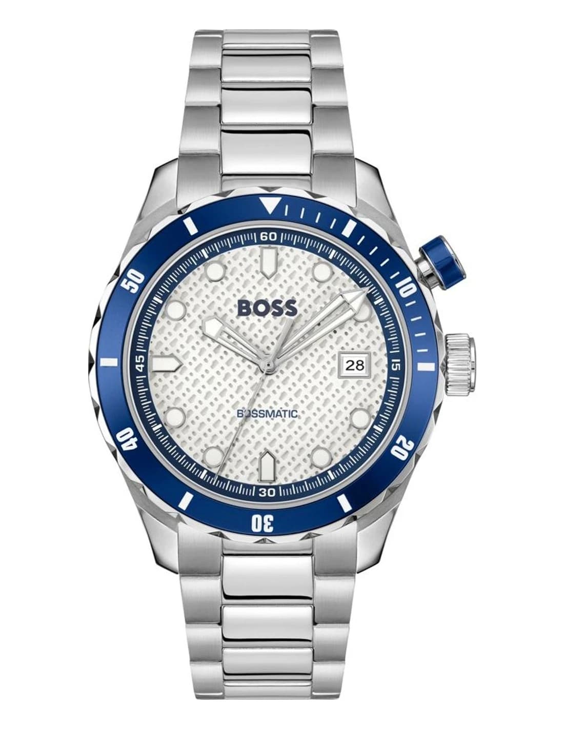 Montre Hugo Boss 1514212 homme cadran argent bracelet acier
