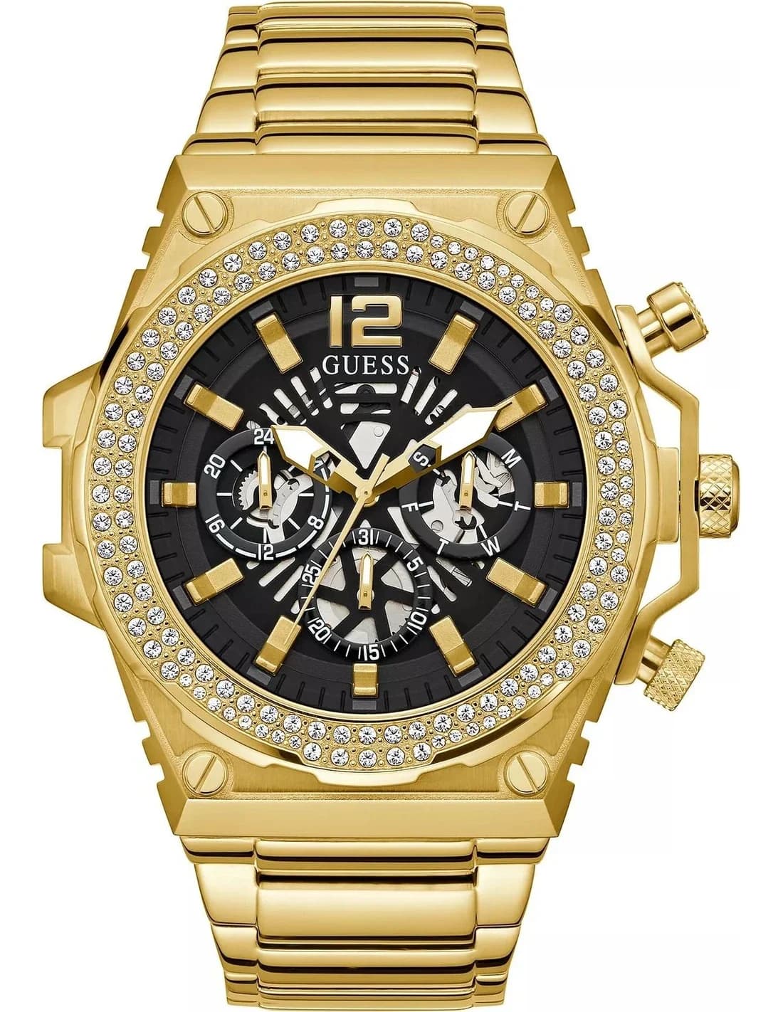 Montre Guess GW0632G2 homme cadran or bracelet acier