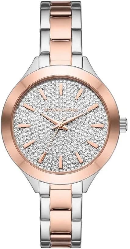 Montre Michael Kors MK1045 femme cadran argent bracelet acier