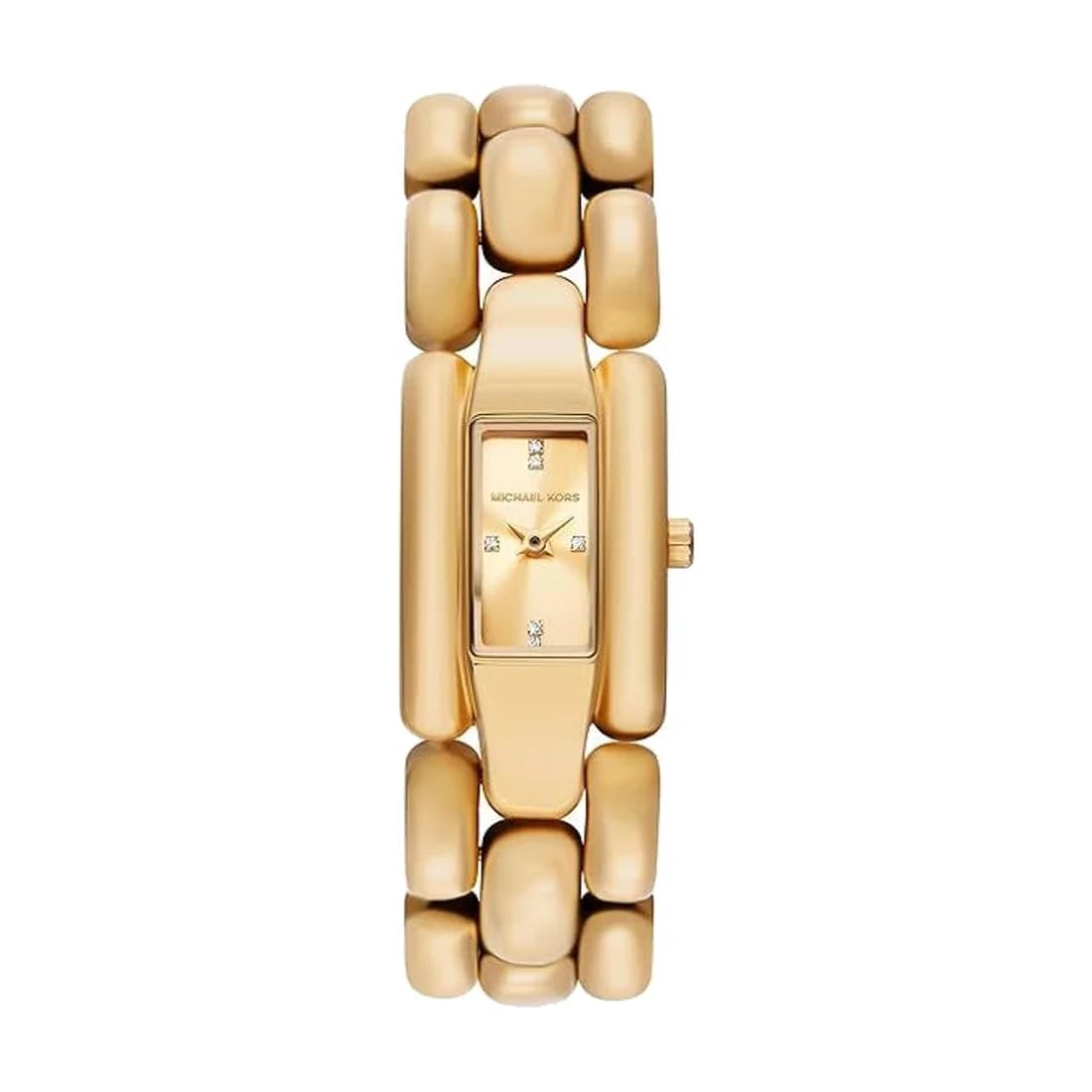 Michael Kors MK4921 montre femme, cadran or, bracelet acier doré