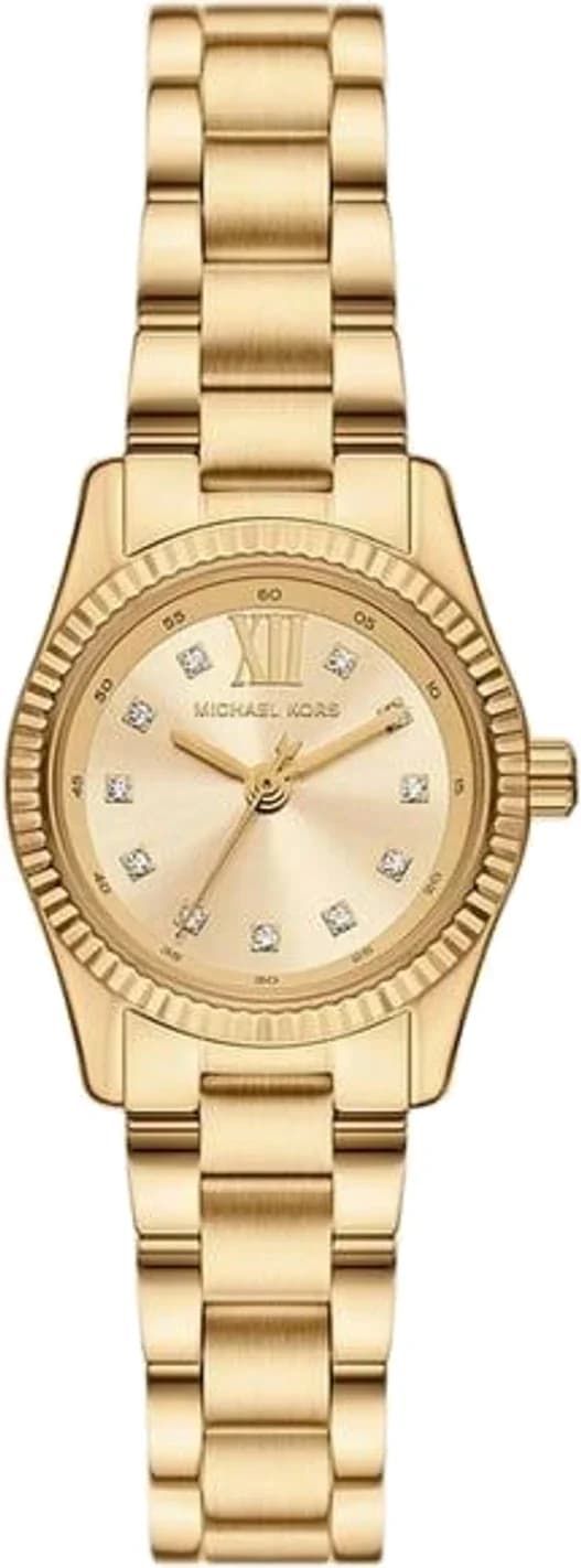Michael Kors MK4951 montre femme, au cadran doré et bracelet acier