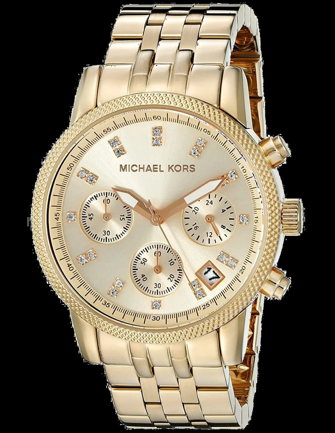 Michael Kors MK5676 vue de côté, bracelet acier