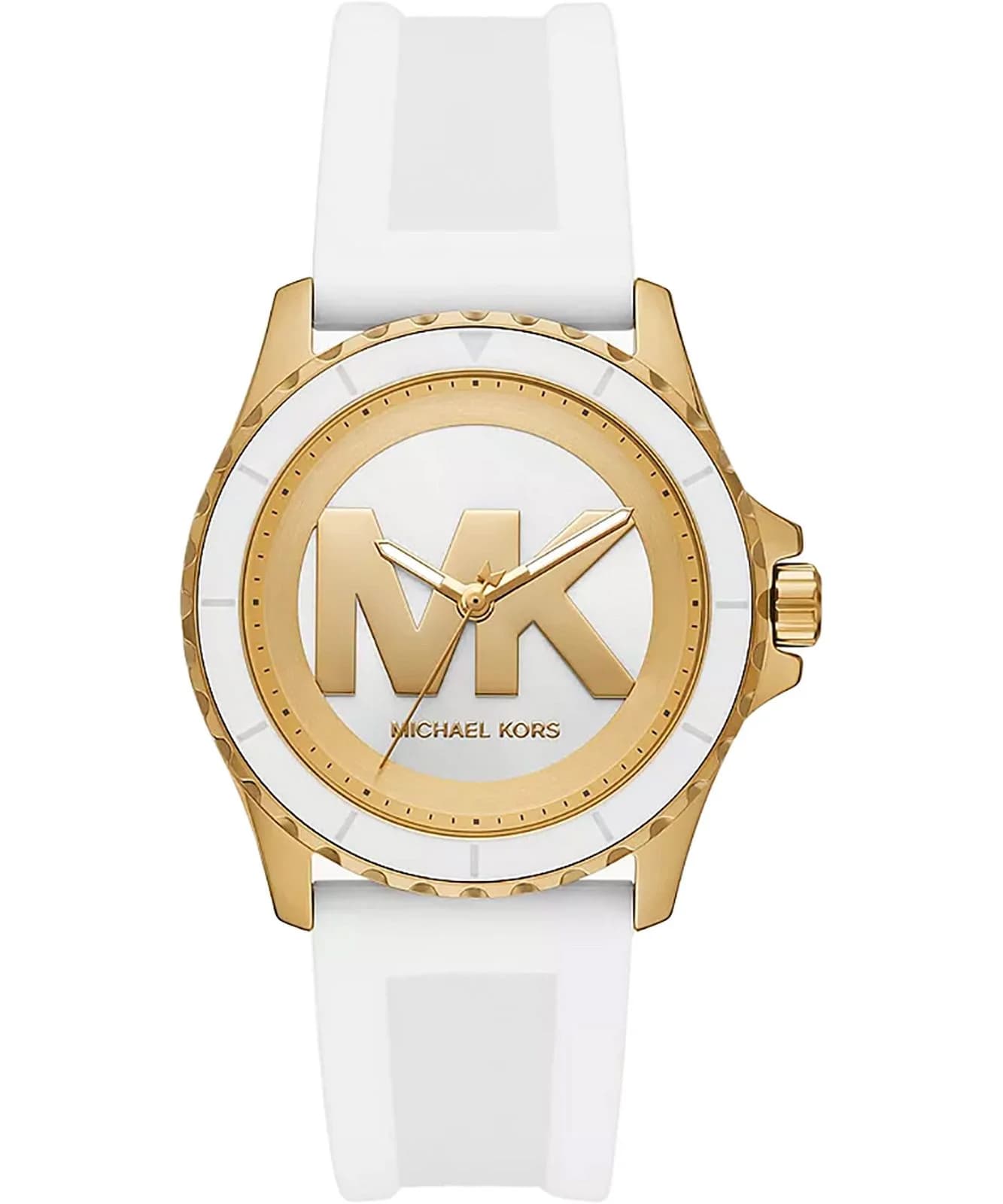 Michael Kors MK7535 montre femme, cadran bicolore, bracelet silicone