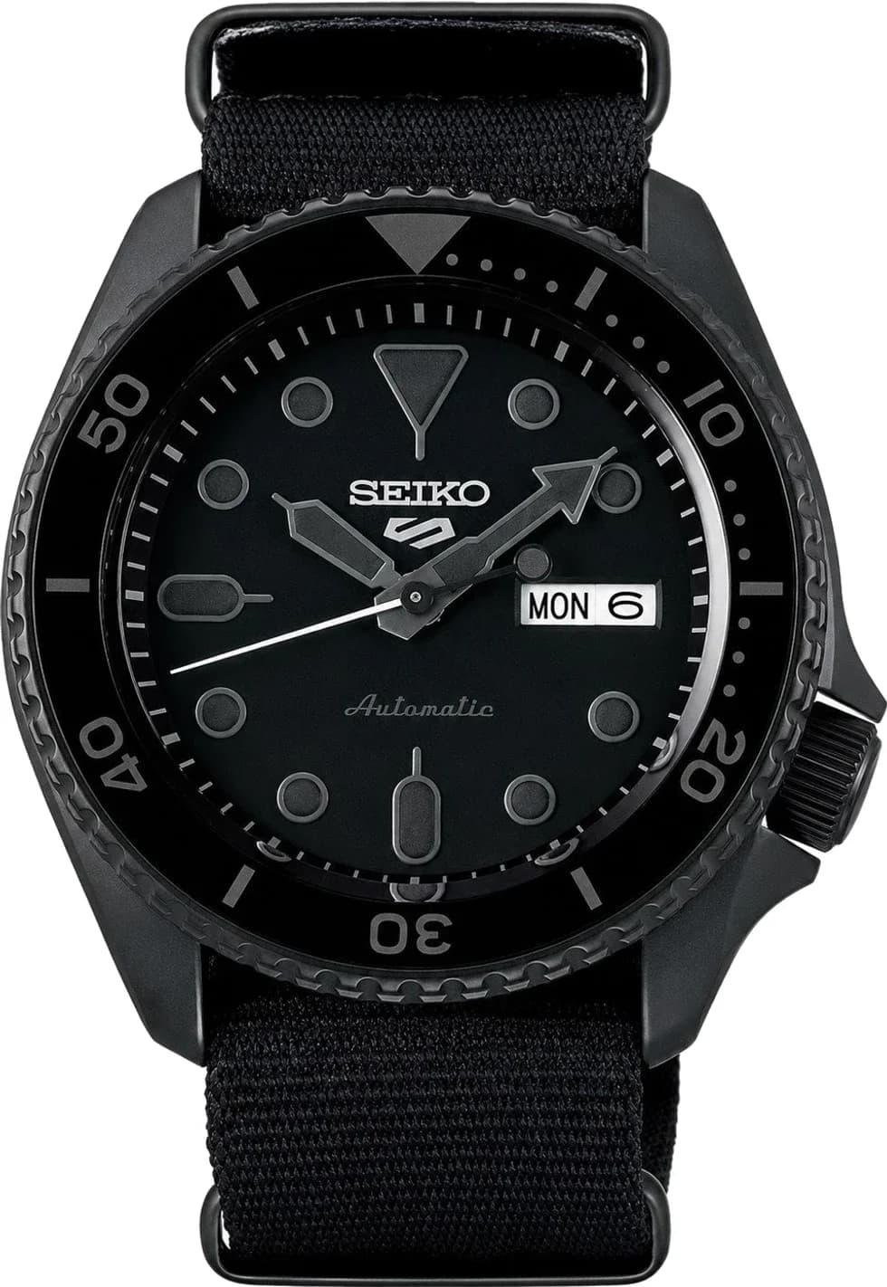 Montre Seiko SRPD79K1 homme cadran noir bracelet nylon