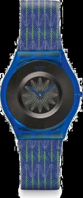 Montre Femme Swatch For the Love of Pattern SFS102 Bleu