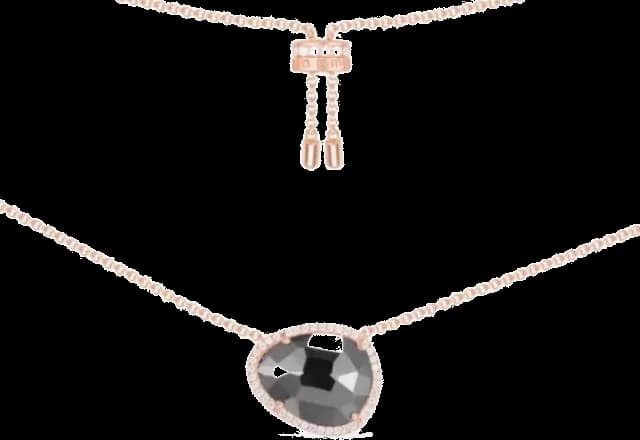 Collier APM Monaco ajustable avec pendentif anneau serti en argent 925