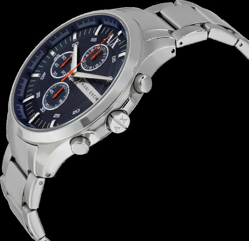 Montre Armani Exchange AX2155 Chronographe en Acier avec Cadran Noir vue 2