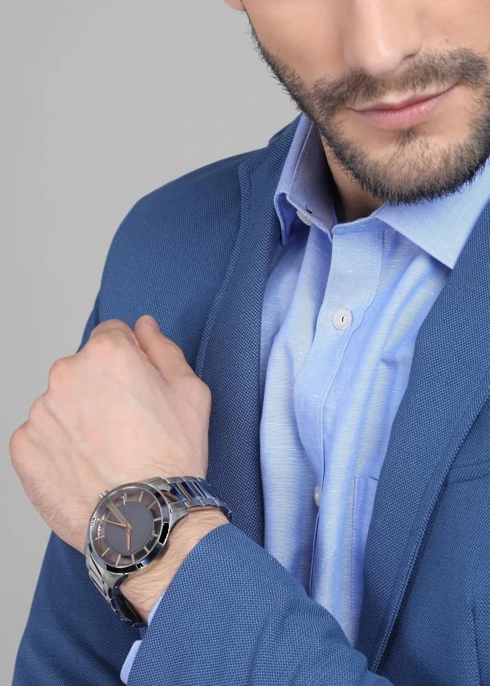 Montre Armani Exchange AX2405 en acier avec cadran transparent vue 5