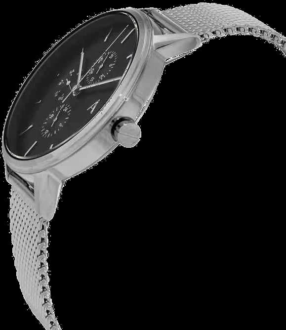 Montre Armani Exchange AX2714 en Acier Poli et Maille Milanaise vue 2