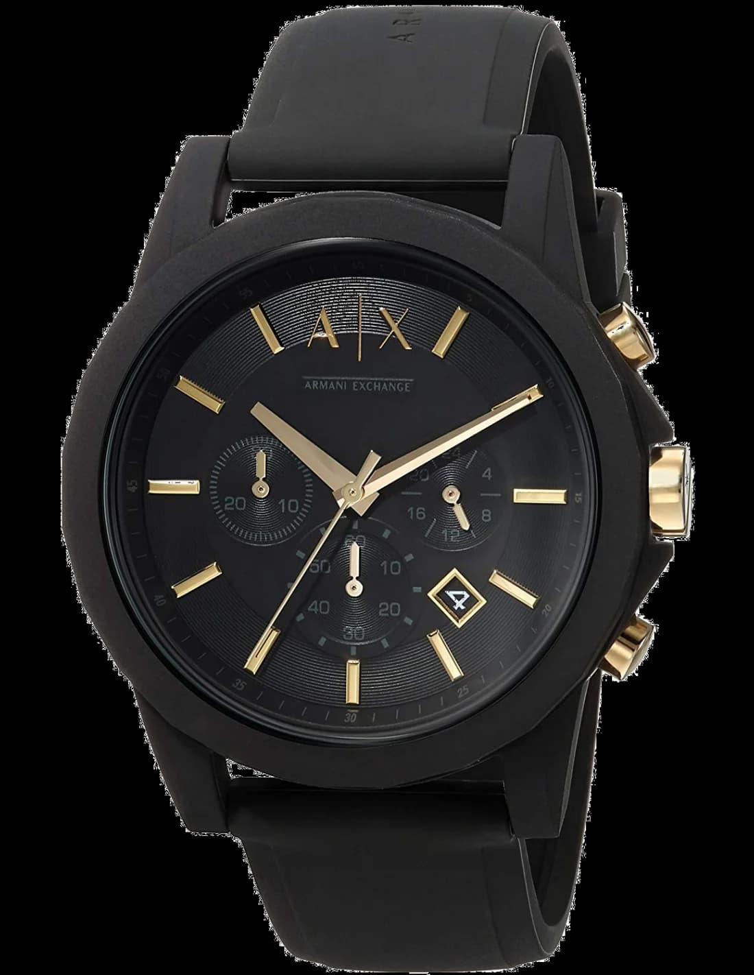 Montre Homme Armani Exchange AX7105 Bracelet Silicone Noir