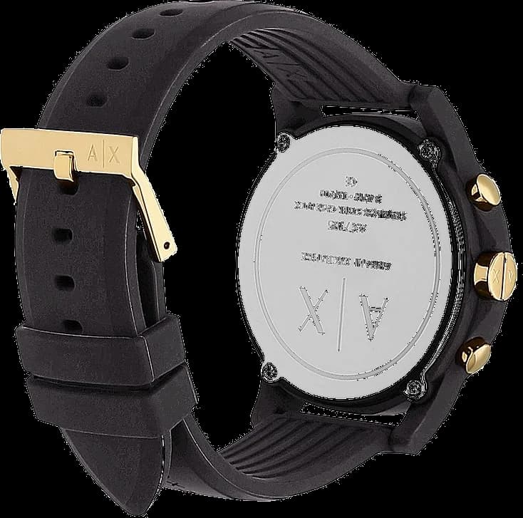 Montre Homme Armani Exchange AX7105 Bracelet Silicone Noir vue 4