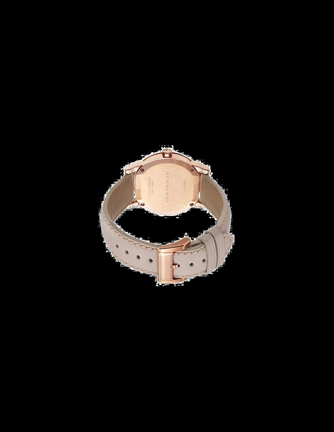 Montre Burberry BU9014 Large check bracelet en cuir vue 2