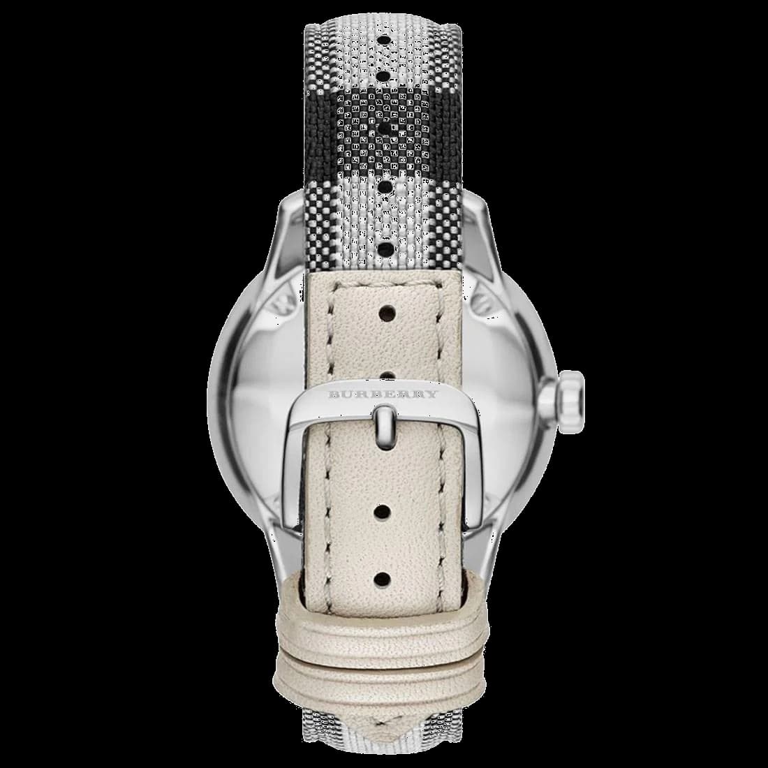Burberry BU10002 Textile Strap and Round Metal Case Watch vue 2