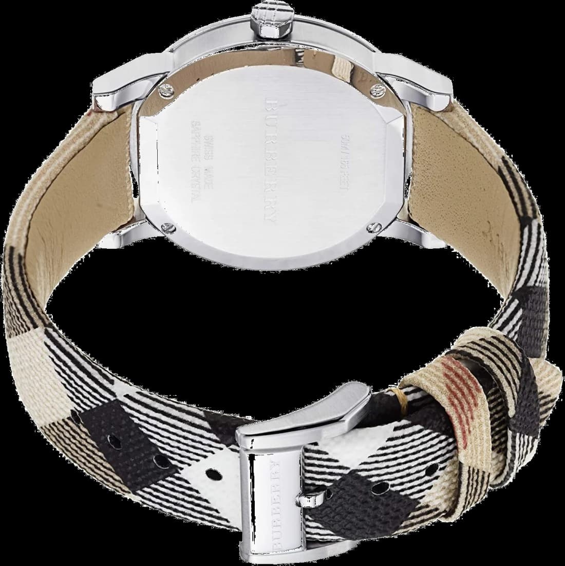 Burberry Heritage BU9022 Round Beige Leather Women's Watch vue 2