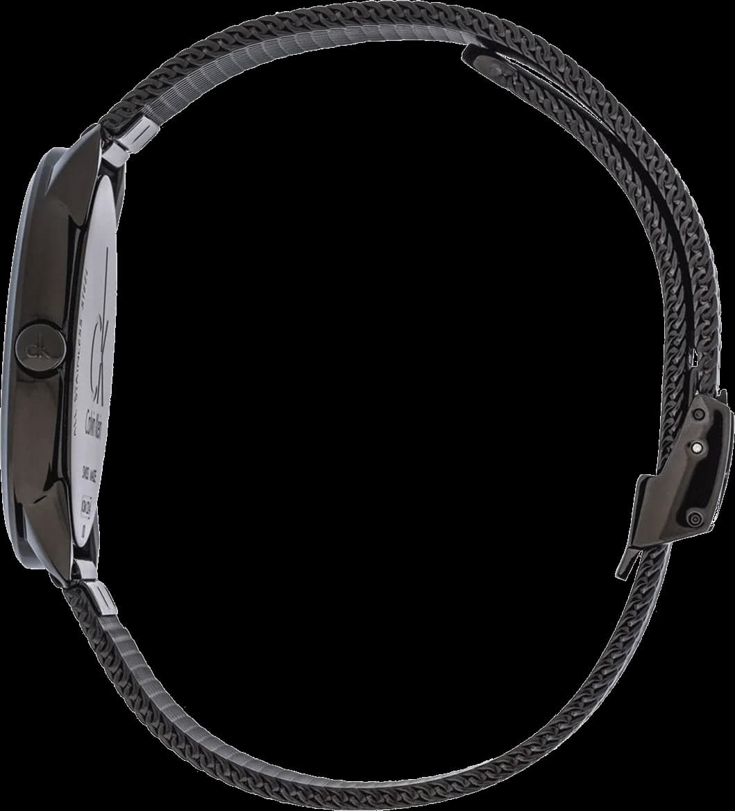 Montre Calvin Klein K3M214X1 en Acier Noir et Maille Milanaise 40mm vue 3