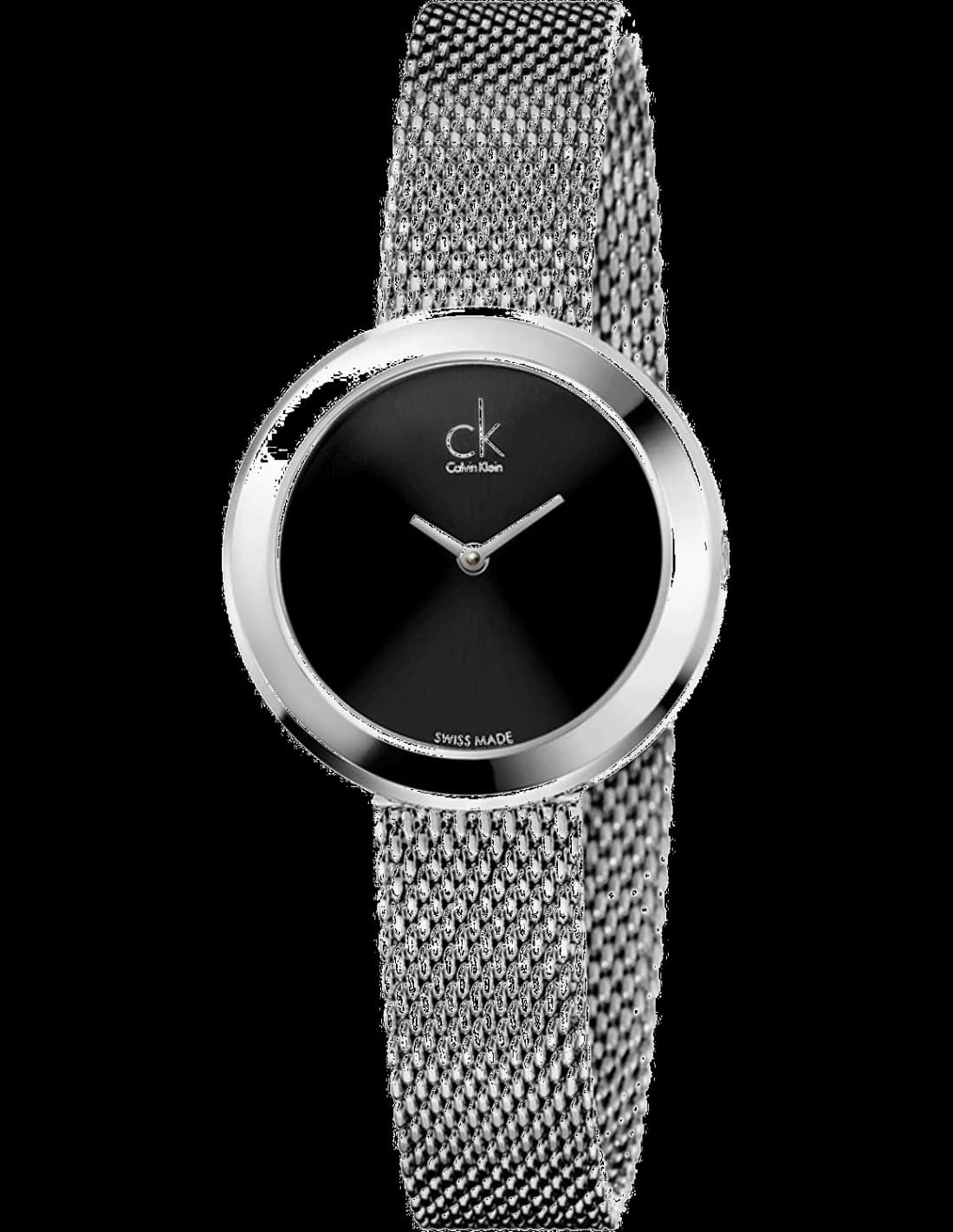 Montre Femme Calvin Klein Firm K3N23121 Bracelet Mesh Argenté Swiss Made