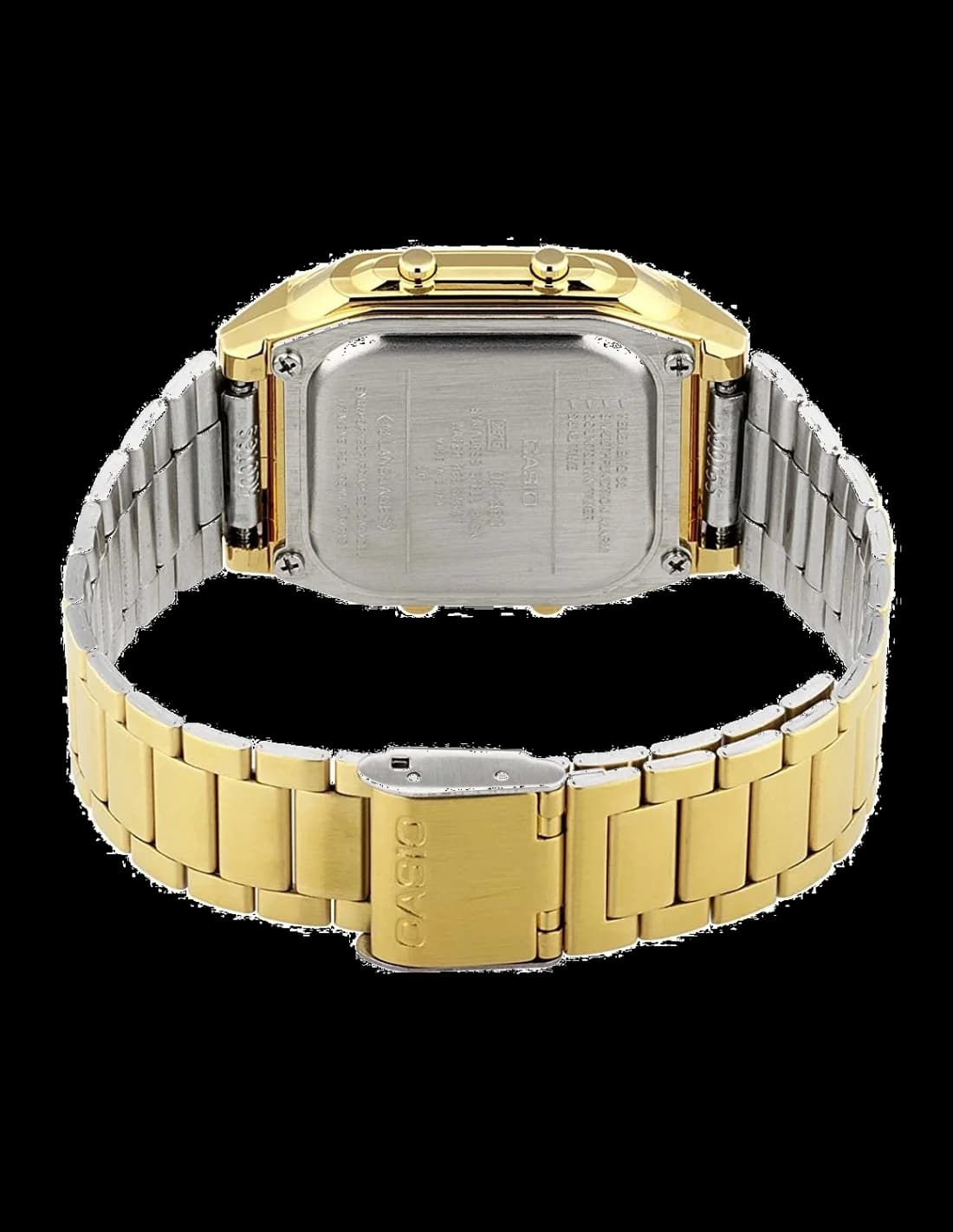 Montre Casio DB-360GN-9AEF Data Bank en Métal Doré Jaune vue 2