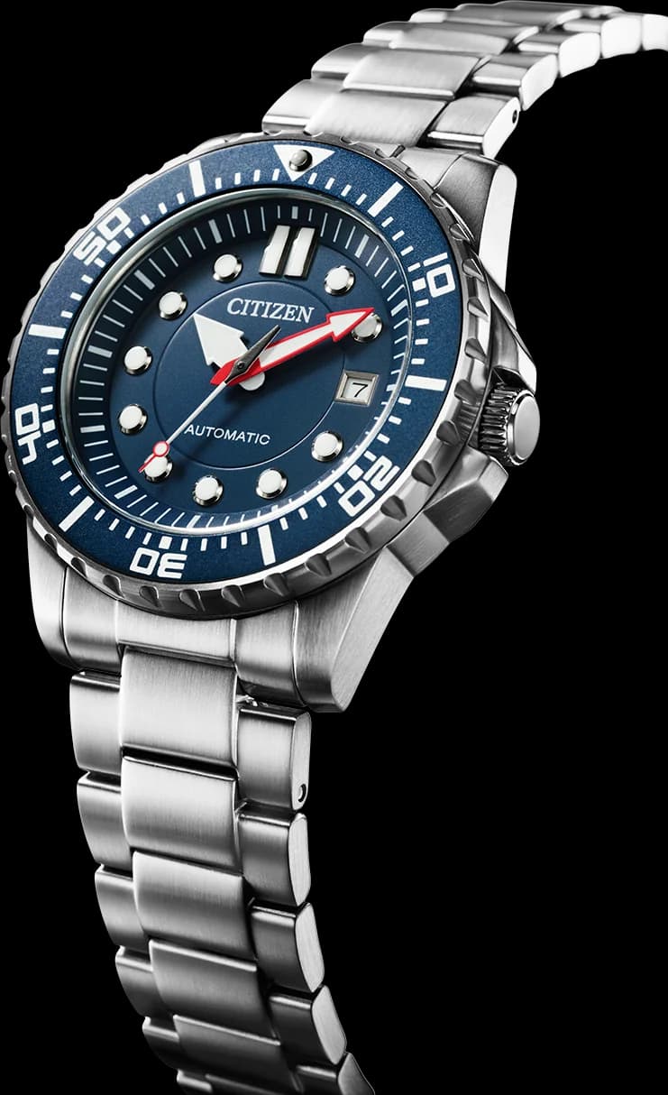 Citizen NJ0121-89L Automatic Steel Blue Dial Watch vue 2