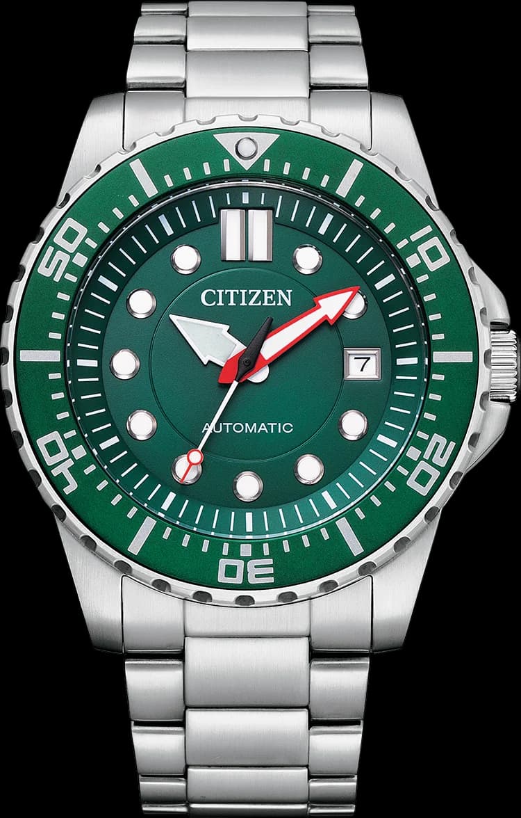 Citizen NJ0129-87X Automatic Green Dial Steel Men's Watch