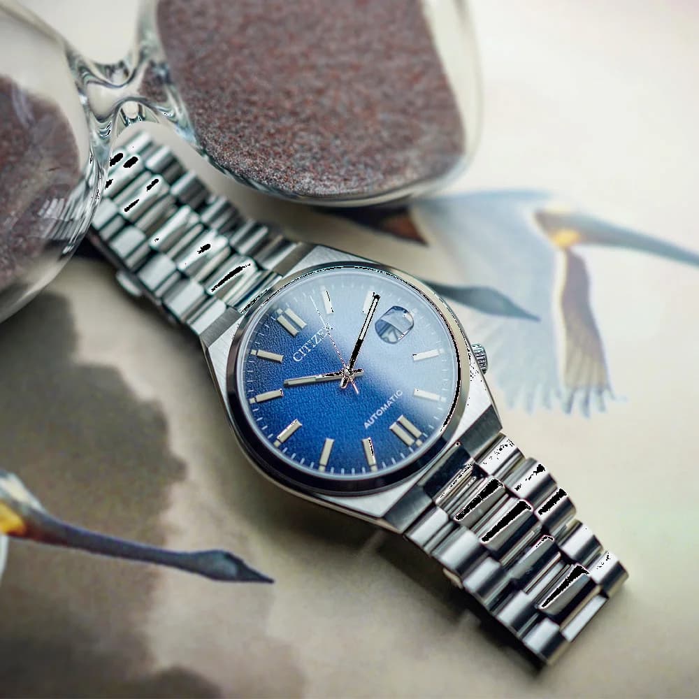 Citizen NJ0151-88L Automatic Steel Blue Dial Watch vue 4