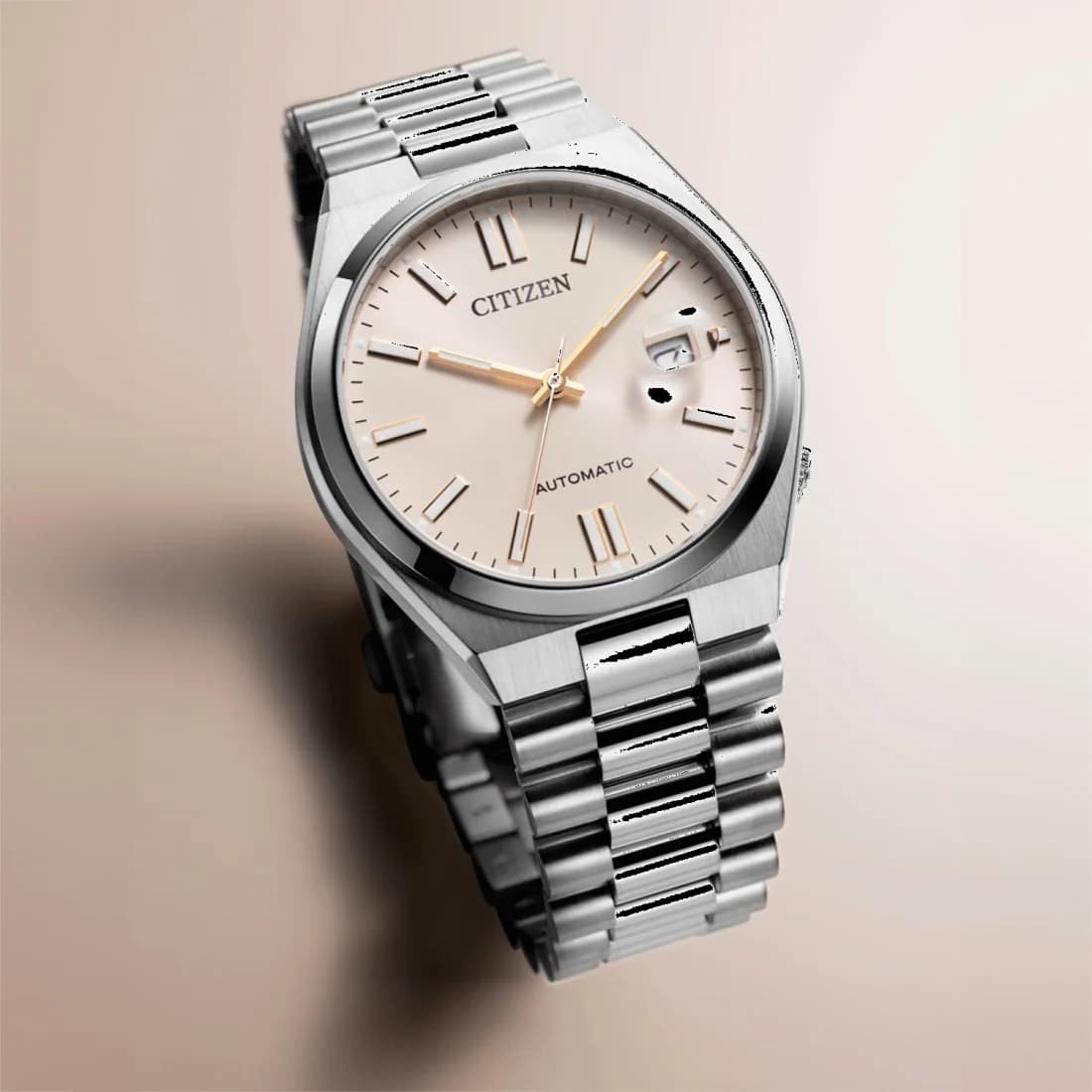 Citizen Tsuyosa NJ0151-88W Automatic Watch Champagne Dial Stainless Steel vue 4