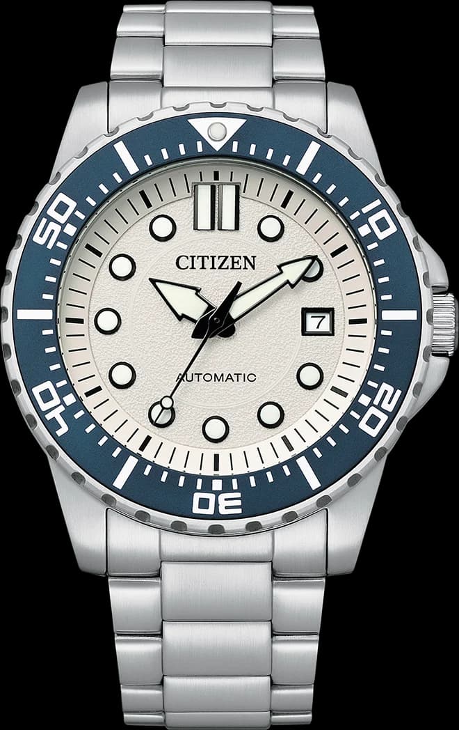 Citizen NJ0171-81A Automatic Sport Stainless Steel Watch with White Dial