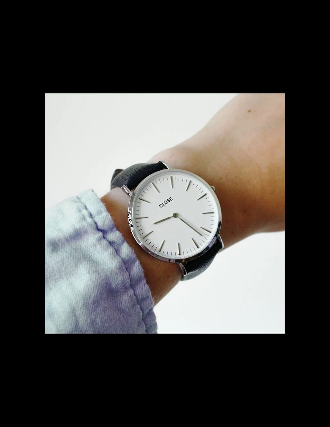 Montre Cluse La Bohème CL18232 Bracelet en cuir noir vue 3
