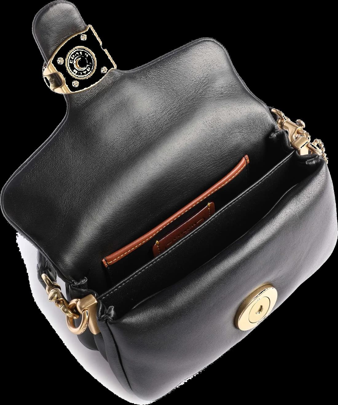 Sac à bandoulière Coach Pillow Tabby 18 en cuir nappa vue 2