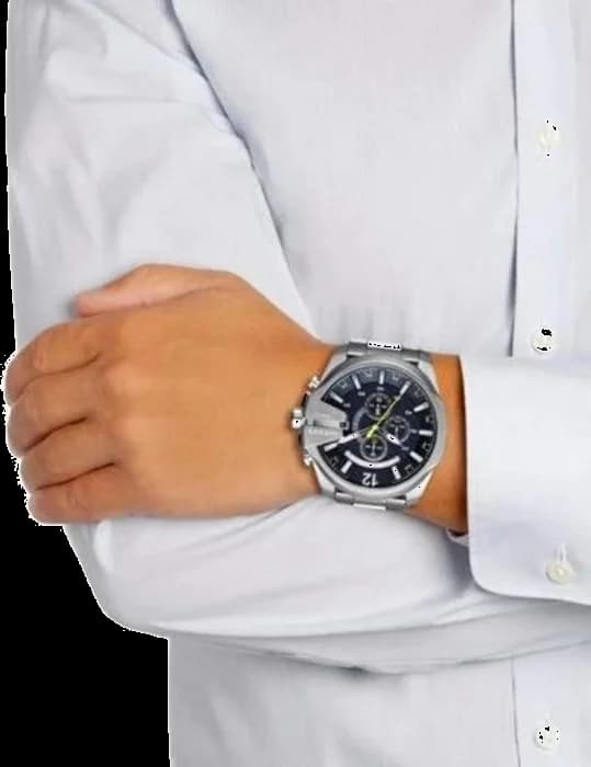 Montre Diesel DZ4465 Mega Chief en Acier Inoxydable Noir 51 mm vue 3