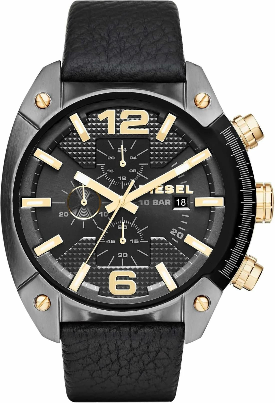 Diesel DZ4572 Griffed Watch with Denim Strap and Steel Case vue 3