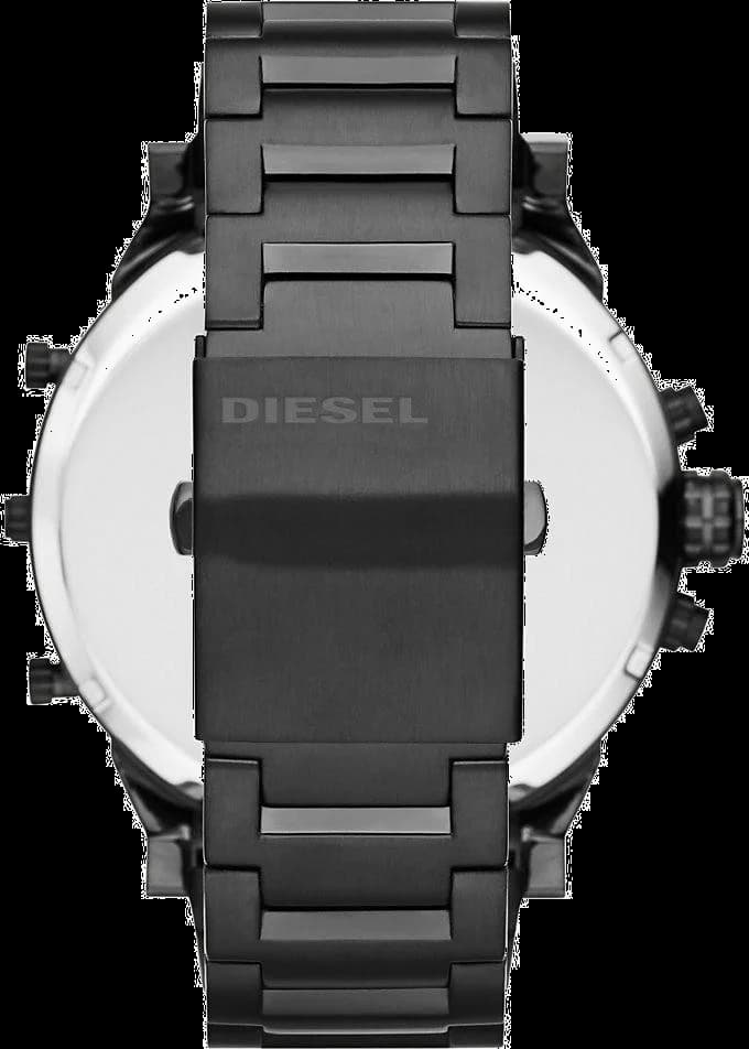 Diesel DZ7312 Mr Daddy 2.0 Black Steel Rose Gold Accents Contemporary Elegance Men's Watch vue 3
