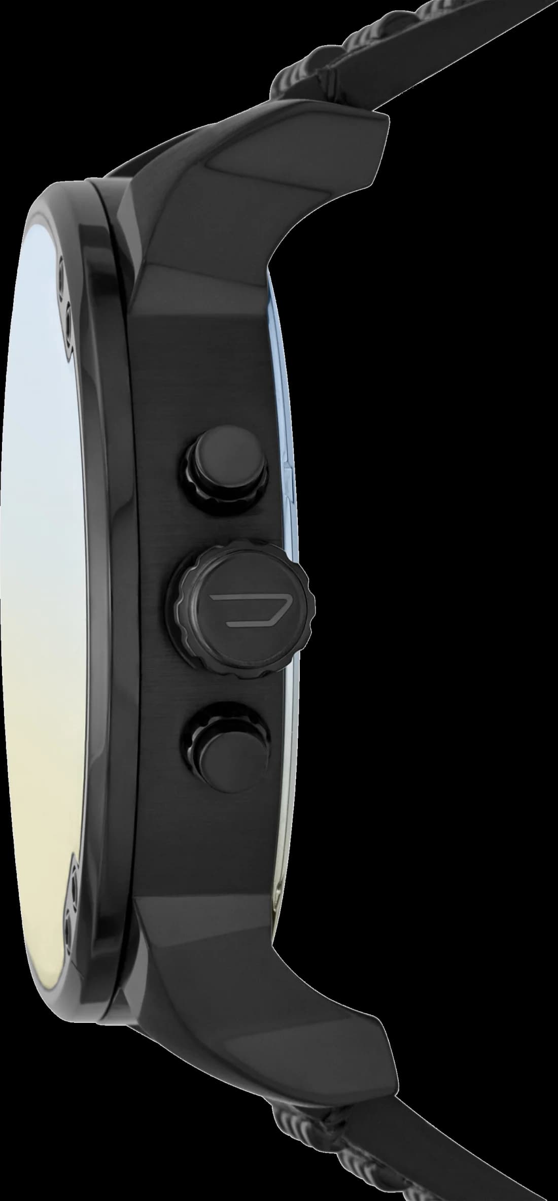 Diesel DZ7451 Big Daddy Oversized Case and Black Leather Strap Watch vue 2