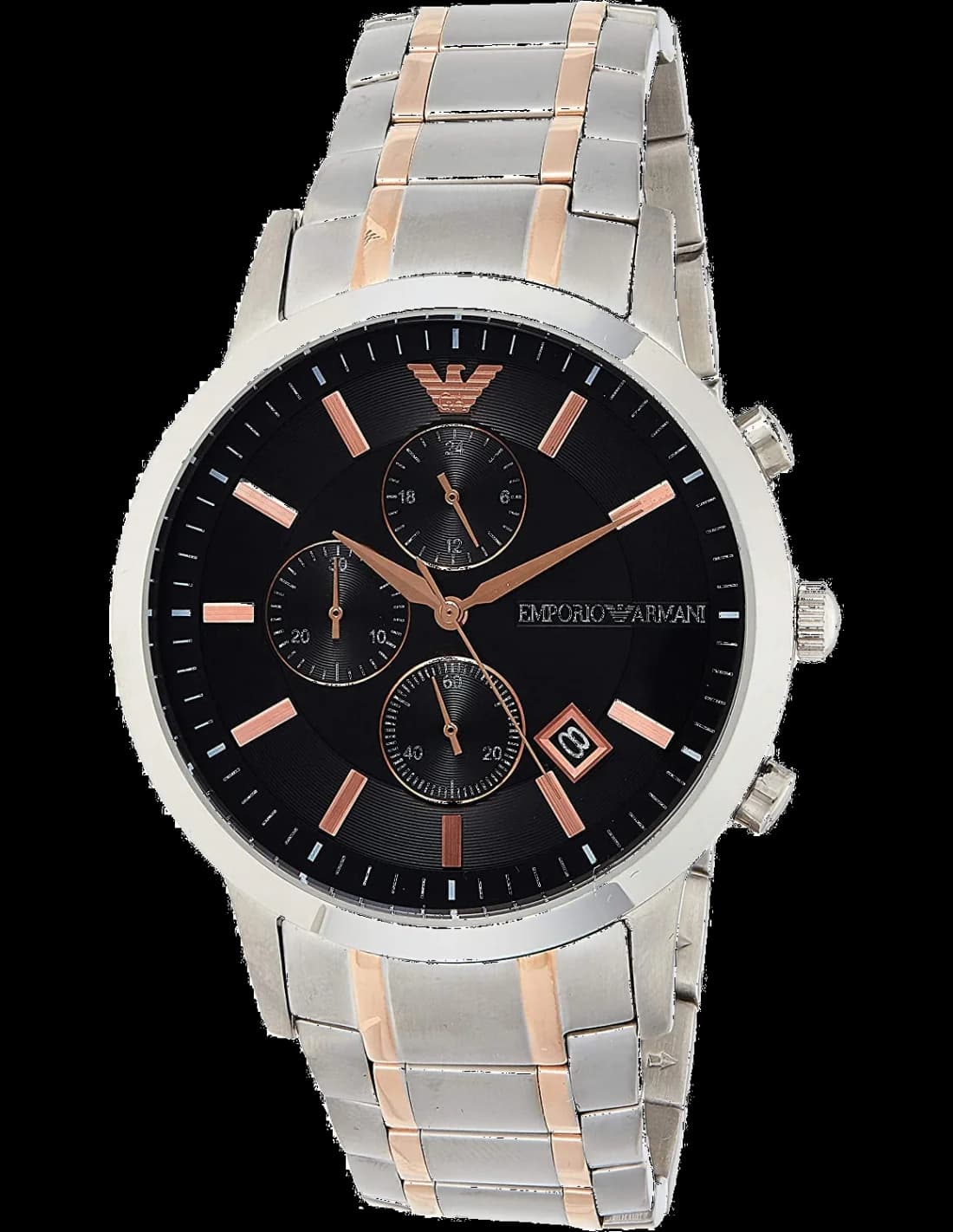 Montre Emporio Armani Renato AR11165 Chronographe bracelet acier