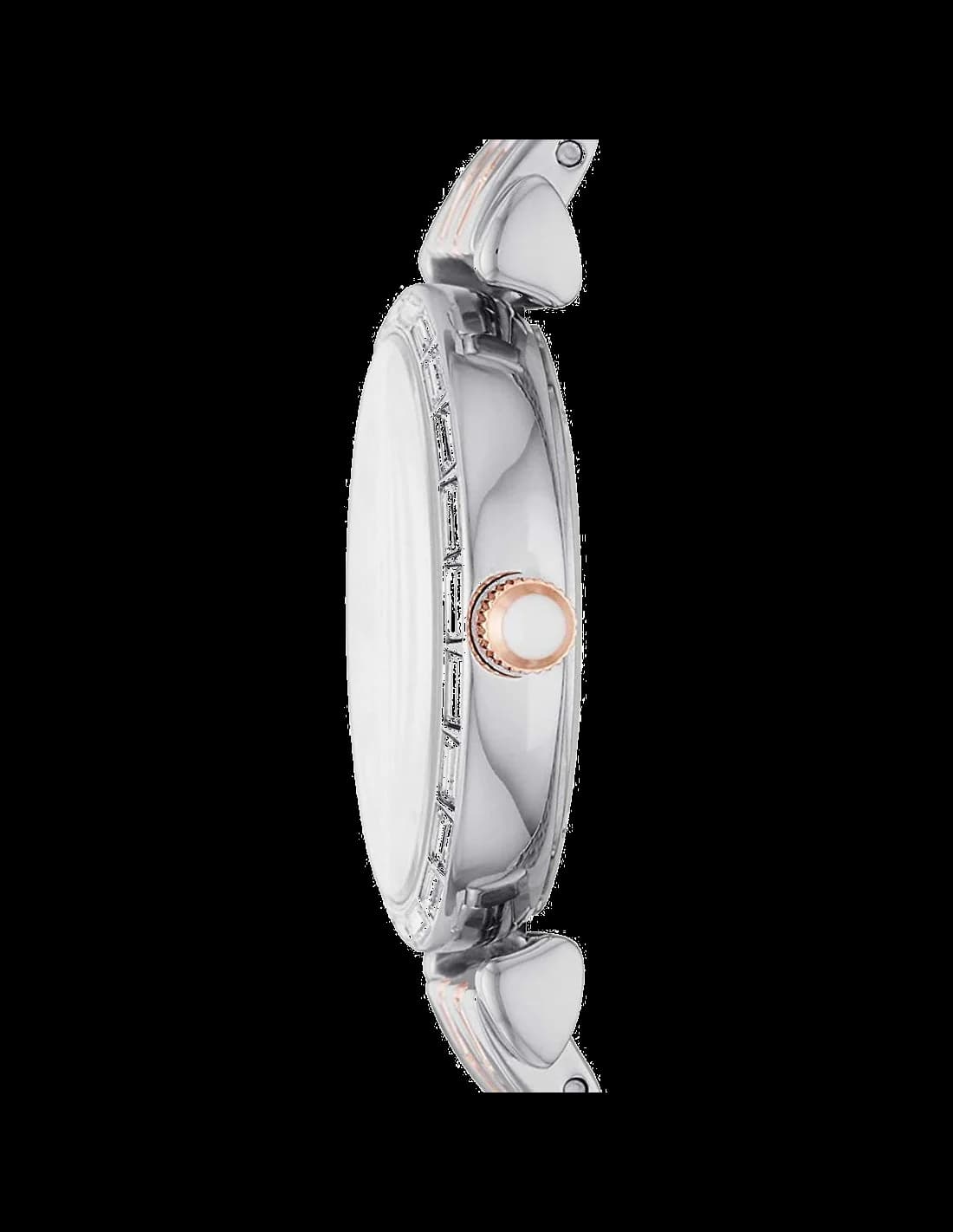 Montre Emporio Armani AR11290 Gianni T-Bar en Acier Rose Gold et Maille Milanaise vue 2