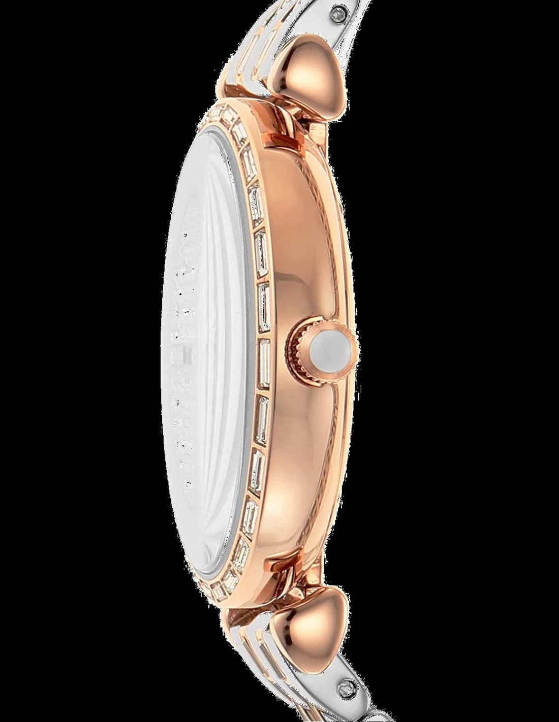 Montre Emporio Armani AR11293 Gianni T-Bar en Acier Rose Gold et Maille Milanaise vue 2