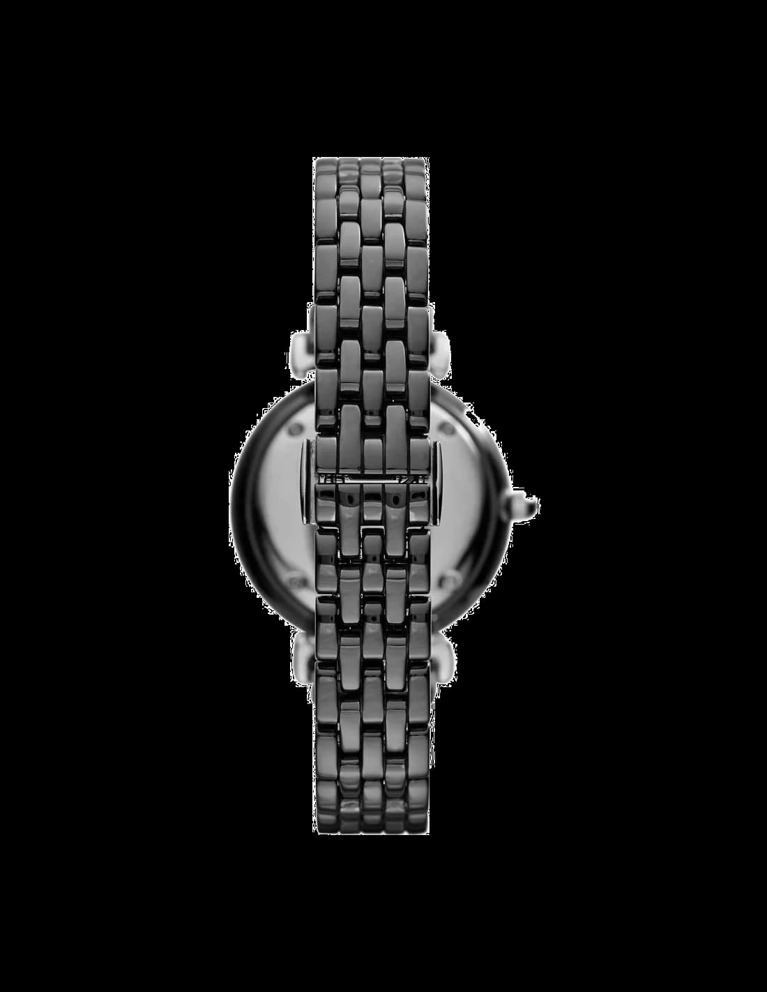 Montre Femme Emporio Armani AR1487 en Céramique Noire à Maillons Fins vue 3