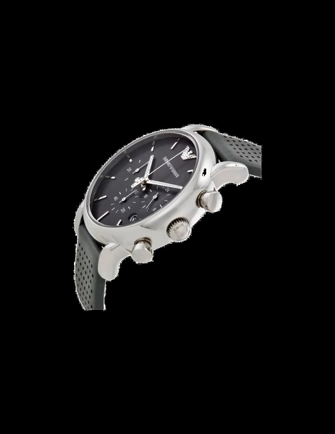 Montre Homme Emporio Armani Classic AR1735 bracelet cuir perforé vue 2