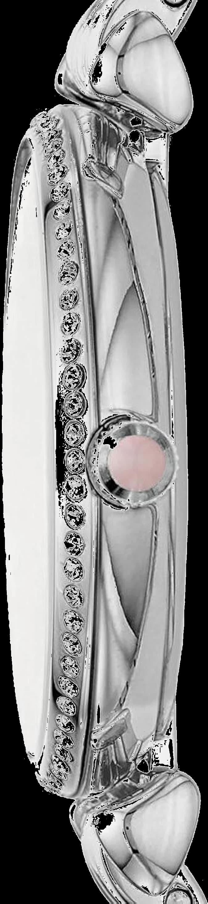 Montre Emporio Armani AR1779 avec Cadran en Nacre Rose et Bracelet Cuir vue 3