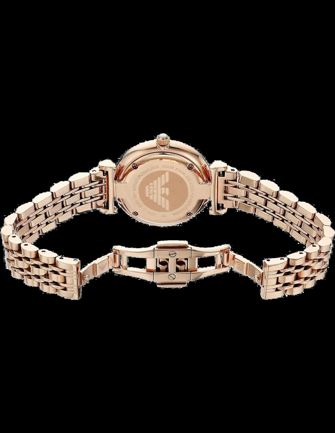 Montre Femme Emporio Armani AR1909 Acier Or Rose et Nacre vue 3